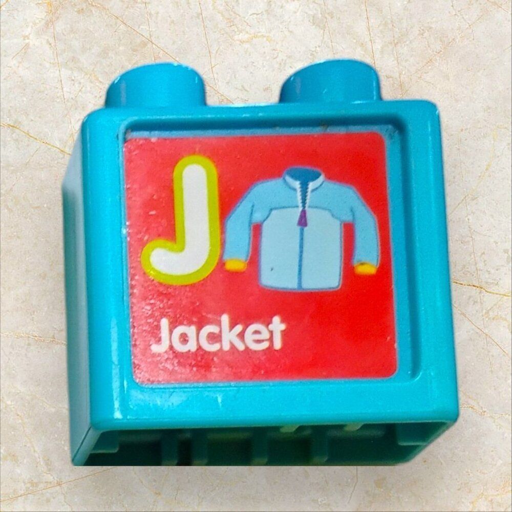 Vtech Sit to Stand Alphabet Train Replacement Letter Block J-Jacket/W-Whale
